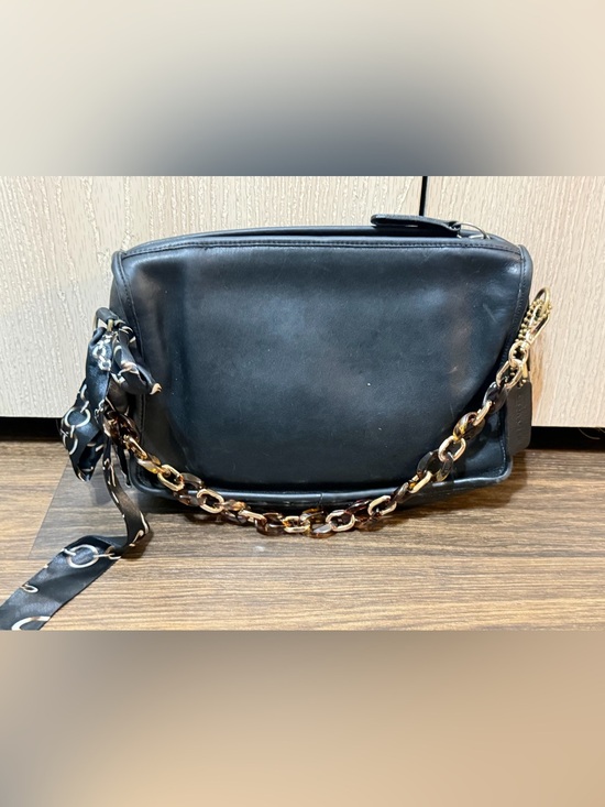 Coach Handbags - Vintage Coach 80s Companion Black Genuine Leather Made in the USA  Purse #9039